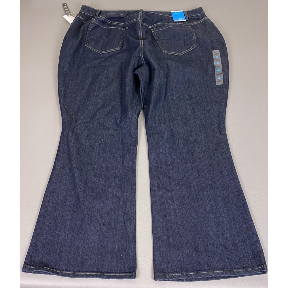 Fashion Bug Bootcut Jeans Right Fit 24W Petite Curvy Dark Wash Denim New NWT - Picture 13 of 14